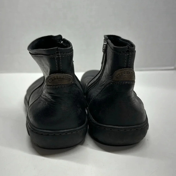 Birkenstock Leather Bennington Booties Ankle Boots Zip Up Side Black Size 37 / 6 - Picture 4 of 12